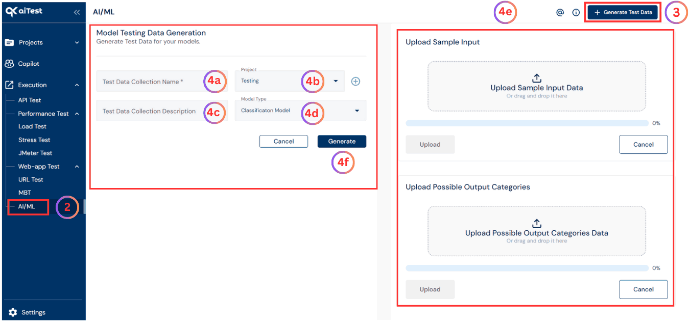 Create AI/ML Test