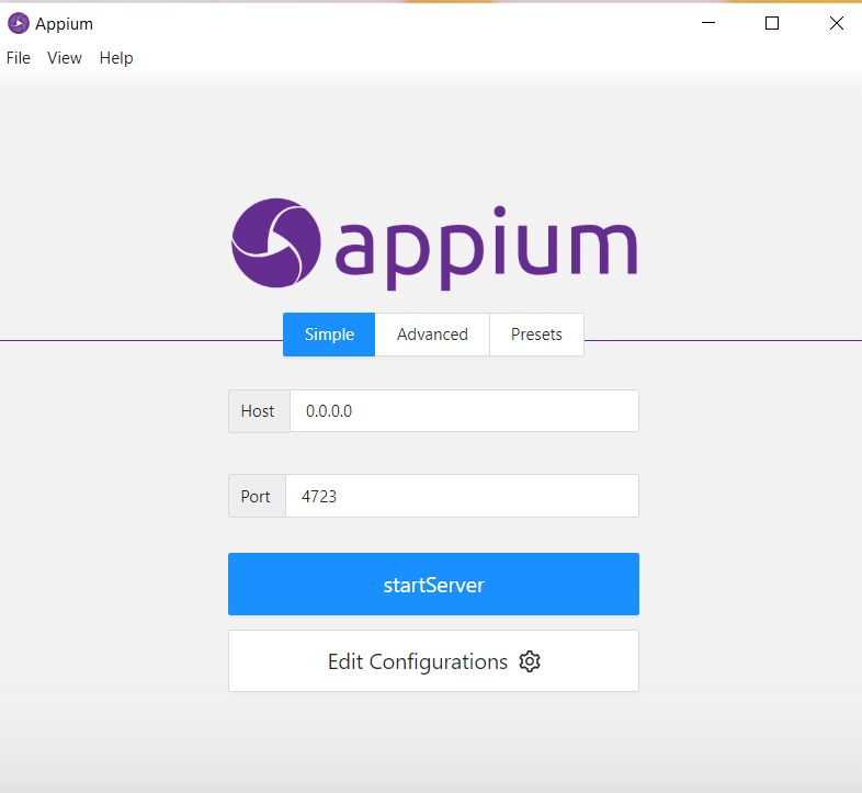 Appium Server